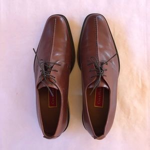 Cole Haan Air Mens Leather Oxford Shoes Style C03739 Brown Lace Up Size 10